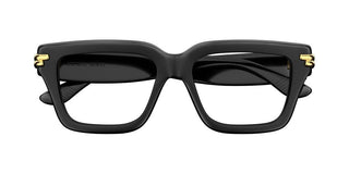 Bottega Veneta BV1324O unisex Black Squared Eyeglasses