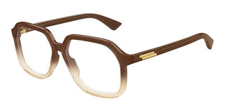 Bottega Veneta BV1329O unisex Brown Geometric Eyeglasses