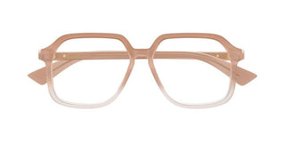 Bottega Veneta BV1329O unisex Pink Geometric Eyeglasses
