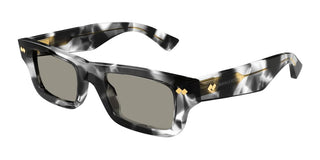 Bottega Veneta BV1351S unisex Grey Squared Sunglasses