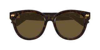 Bottega Veneta BV1352SK women Havana Round Sunglasses