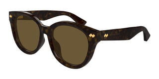 Bottega Veneta BV1352SK women Havana Round Sunglasses