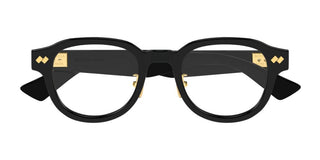 Bottega Veneta BV1355OJ unisex Black Round Eyeglasses