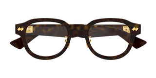 Bottega Veneta BV1355OJ unisex Havana Round Eyeglasses