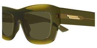 Bottega Veneta BV1357S women Green Squared Sunglasses