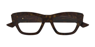 Bottega Veneta BV1360O women Havana Squared Eyeglasses