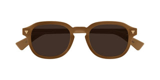 Bottega Veneta BV1364S men Brown Round Sunglasses