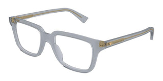 Bottega Veneta BV1365O unisex Grey Squared Eyeglasses
