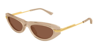 Bottega Veneta BV1368S women Pink Round Sunglasses