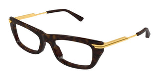 Bottega Veneta BV1371O women Havana Rectangle Eyeglasses