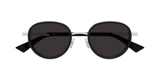 Bottega Veneta BV1372S unisex Black Round Sunglasses