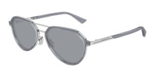 Bottega Veneta BV1373S unisex Grey Pilot Sunglasses
