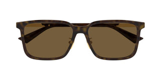Bottega Veneta BV1374SK men Havana Squared Sunglasses