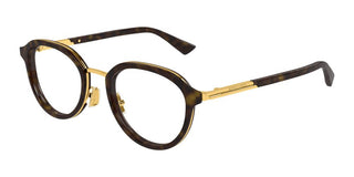 Bottega Veneta BV1377OA unisex Havana Round Eyeglasses