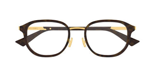 Bottega Veneta BV1378OK unisex Havana Round Eyeglasses