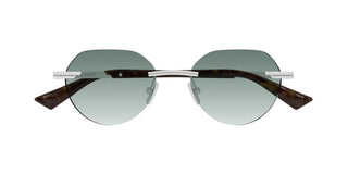 Bottega Veneta BV1379S men Silver Round Sunglasses