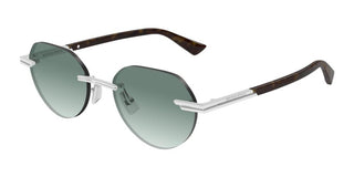 Bottega Veneta BV1379S men Silver Round Sunglasses