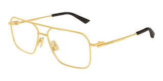Bottega Veneta BV1384O men Gold Geometric Eyeglasses