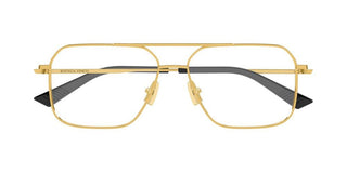 Bottega Veneta BV1384O men Gold Geometric Eyeglasses