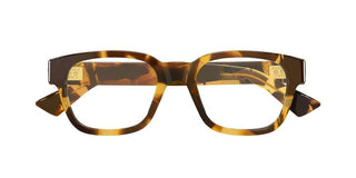 Bottega Veneta BV1403O unisex Havana Squared Eyeglasses