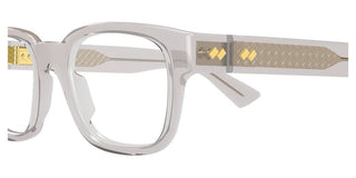 Bottega Veneta BV1403O unisex Grey Squared Eyeglasses