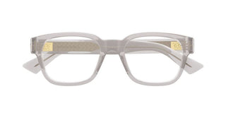 Bottega Veneta BV1403O unisex Grey Squared Eyeglasses