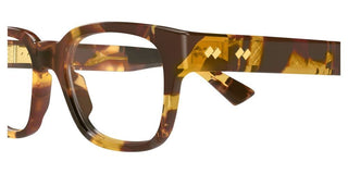 Bottega Veneta BV1403O unisex Havana Squared Eyeglasses