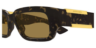 Bottega Veneta BV1406S unisex Havana Squared Sunglasses
