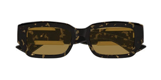 Bottega Veneta BV1406S unisex Havana Squared Sunglasses