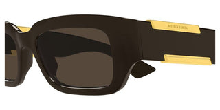Bottega Veneta BV1406S unisex Brown Squared Sunglasses