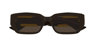 Bottega Veneta BV1406S unisex Brown Squared Sunglasses
