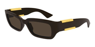 Bottega Veneta BV1406S unisex Brown Squared Sunglasses