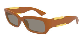 Bottega Veneta BV1406S unisex Brown Squared Sunglasses