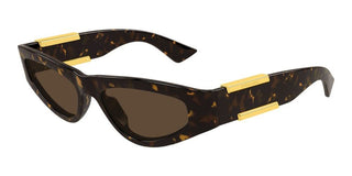 Bottega Veneta BV1407S women Havana Cat Eye Sunglasses