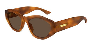Bottega Veneta BV1408S women Havana Geometric Sunglasses
