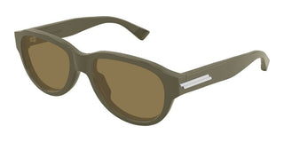 Bottega Veneta BV1410S men Green Round Sunglasses