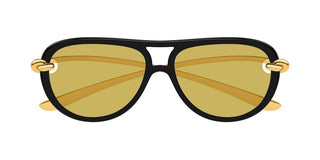 Bottega Veneta BV1418S women Black Pilot Sunglasses