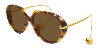 Bottega Veneta BV1436S unisex Havana Sunglasses