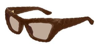 Bottega Veneta BV1438S women Brown Cat Eye Sunglasses