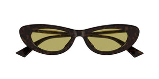 Bottega Veneta BV1447S women Havana Cat Eye Sunglasses