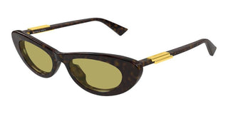 Bottega Veneta BV1447S women Havana Cat Eye Sunglasses