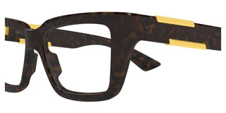 Bottega Veneta BV1455O women Havana Squared Eyeglasses