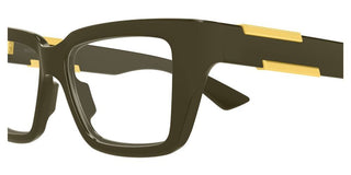 Bottega Veneta BV1455O women Green Squared Eyeglasses