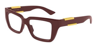 Bottega Veneta BV1455O women Red Squared Eyeglasses