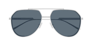 Bottega Veneta BV1465S unisex Silver Pilot Sunglasses
