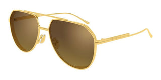 Bottega Veneta BV1465S unisex Gold Pilot Sunglasses