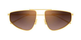 Bottega Veneta BV1466S women Gold Pilot Sunglasses