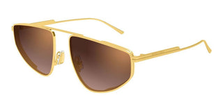 Bottega Veneta BV1466S women Gold Pilot Sunglasses