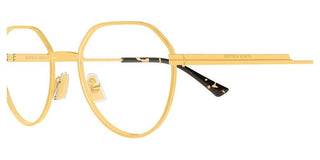 Bottega Veneta BV1468O unisex Gold Round Eyeglasses