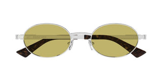 Bottega Veneta BV1470S unisex Silver Round Sunglasses